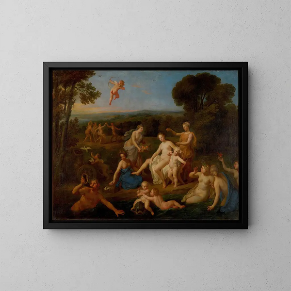 La Toilette de Vénus - Bon Boullogne — gerahmtes Bild an der Wand