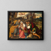 L'Adoration des bergers - Bonifacio Veronese — gerahmtes Bild an der Wand