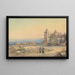 Kirche Santa Barbara - Britische Schule des 19. Jahrhunderts — gerahmtes Bild an der Wand