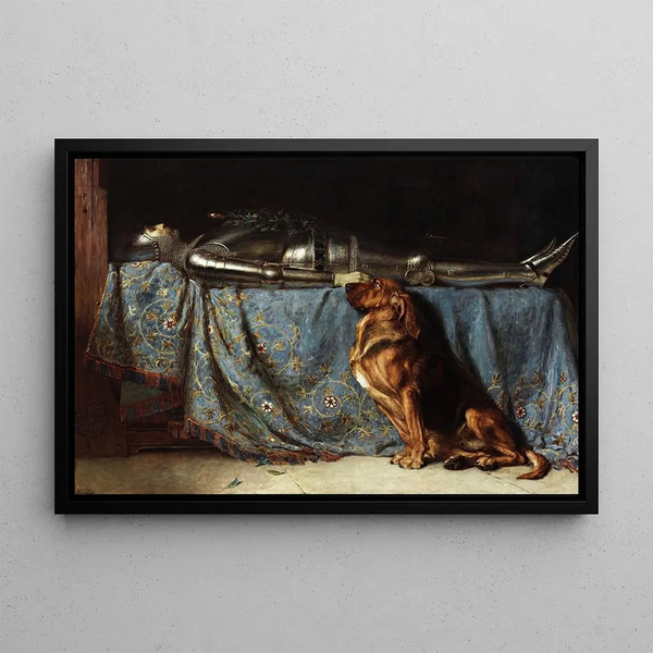 Requiescat - Briton Rivière — gerahmtes Bild an der Wand
