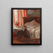Ein Schlafzimmer-Innenraum - Broncia Koller-Pinell — gerahmtes Bild an der Wand