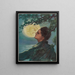 La Fille dans la lune - Brown Bigelow — gerahmtes Bild an der Wand