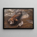 Adler und Hase - Bruno Liljefors — gerahmtes Bild an der Wand