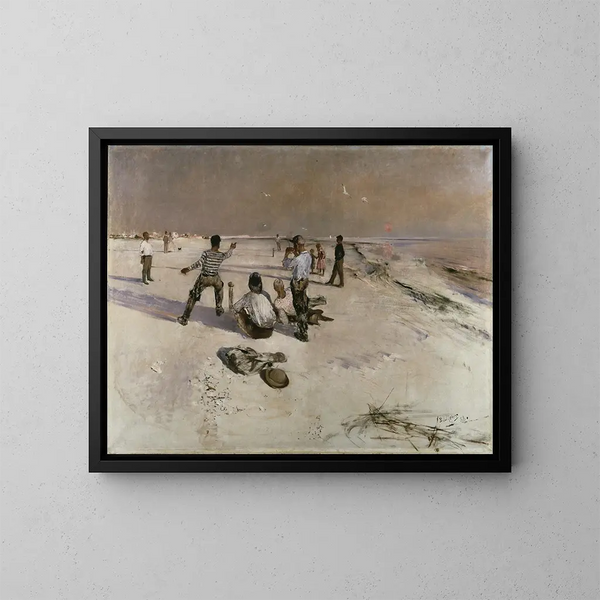 Mann deformiert - Bruno Liljefors — gerahmtes Bild an der Wand