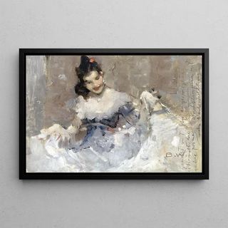 Brynolf Wennerberg - Mdchen im Ballkleid.webp