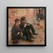 Buveurs - Émile Friant — gerahmtes Bild an der Wand