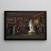 Eine der Säle der königlichen Sammlung von Gemälden im Schloss Christiansborg - C.C. Andersen — gerahmtes Bild an der Wand