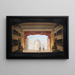 des Innenraums des königlichen Theaters während der Aufführung von Jacob v. Thyboe - C.F. Christensen — gerahmtes Bild an der Wand