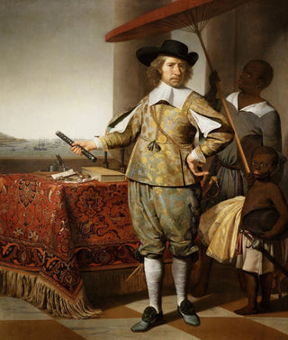 Caesar Van Everdingen - Portrait of Wollebrand Geleynsz de Jongh 15941674 with a servant and a child.webp