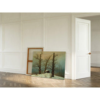 Cairn sous la neige - Caspar David Friedrich | Reproduction Tableau Décoration murale affiche copie