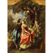 Reproduktion des Gemäldes Rousseau und Mlle Galley pflückend Kirschen - Camille Joseph Étienne Roqueplan
