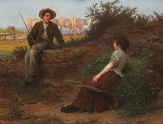 Diskutieren am Wegesrand - Camille Félix Bellanger — Ansicht des Kunstwerks
