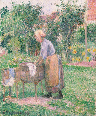 Camille Pissarro - A Washerwoman at ragny.webp