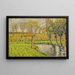 Ufer der Epte, Éragny - Camille Pissarro — gerahmtes Bild an der Wand