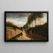 Weg in der Umgebung von Chailly - Camille Pissarro — gerahmtes Bild an der Wand