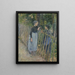 Gespräch - Camille Pissarro — gerahmtes Bild an der Wand