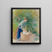 Frau wäscht Wäsche in einem Bottich - Camille Pissarro — gerahmtes Bild an der Wand