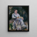 Julie Pissarro im Garten - Camille Pissarro — gerahmtes Bild an der Wand