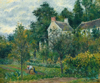 Camille Pissarro - La Maison Rondest Et Son Jardin  Lhermitage Pontoise.webp