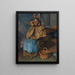 La Mère Gaspard Pontoise - Camille Pissarro — gerahmtes Bild an der Wand