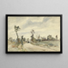 Louveciennes Route de Saint-Germain - Camille Pissarro — gerahmtes Bild an der Wand