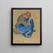 Bauernmädchen in Hockstellung - Camille Pissarro — gerahmtes Bild an der Wand