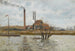 Fabrik Saint-Ouen-l'Aumône Die Überschwemmung der Oise - Camille Pissarro — Ansicht des Kunstwerks