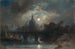 Ansicht einer Stadt bei Nacht - Camille Roqueplan — Ansicht des Kunstwerks