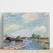 Reproduktion des Gemäldes Kanal des Loing bei Saint-Mammès - Alfred Sisley