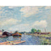 Reproduktion des Gemäldes Kanal des Loing bei Saint-Mammès - Alfred Sisley