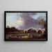 Vue du pont de Walton - Canaletto — gerahmtes Bild an der Wand