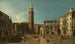 Campo Sant'Angelo Venedig - Canaletto — Ansicht des Kunstwerks