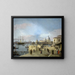 Eingang des Großen Kanals vom Molo, Venedig - Canaletto — gerahmtes Bild an der Wand