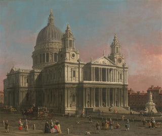 Die Kathedrale Saint-Paul - Canaletto — Ansicht des Kunstwerks