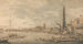 Die Stadt Westminster vom Wasserport York aus gesehen - Canaletto — Ansicht des Kunstwerks