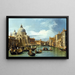 L'Entrée du Grand Canal Venise - Canaletto — gerahmtes Bild an der Wand
