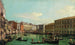 Der Große Kanal, Venedig, Blick nach Süden in Richtung Rialto-Brücke - Canaletto — Ansicht des Kunstwerks