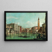 Le Grand Canal, Venedig, blickt nach Südosten mit dem Campo della Carità rechts - Canaletto — gerahmtes Bild an der Wand