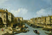 Le Grand Canal près du pont du Rialto Venise - Canaletto — Ansicht des Kunstwerks