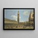 Venedig, Blick von der Piazzetta nach Norden - Canaletto — gerahmtes Bild an der Wand