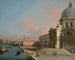 Venedig, der Große Kanal nach Osten mit Santa Maria della Salute - Canaletto — Ansicht des Kunstwerks