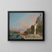 Venedig, der Große Kanal nach Osten mit Santa Maria della Salute - Canaletto — gerahmtes Bild an der Wand