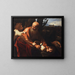 Der Opferung Isaaks - Caravaggio — gerahmtes Bild an der Wand