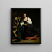 Sainte Catherine d'Alexandrie - Le Caravage — gerahmtes Bild an der Wand
