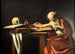 Saint Jérôme schreibend - Caravaggio — Ansicht des Kunstwerks