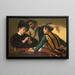Die Betrüger - Caravaggio — gerahmtes Bild an der Wand