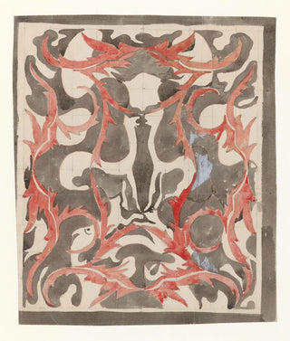 Carel Adolph Lion Cachet - Decoratief ontwerp met diermotieven.webp