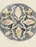 Projekt eines Teller-Designs mit Blumenmuster - Carel Adolph Lion Cachet — Ansicht des Kunstwerks