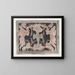 Design für ein Kleid - Carel Adolph Lion Cachet — gerahmtes Bild an der Wand