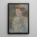 Frau mit einem Flachhut - Carel Adolph Lion Cachet — gerahmtes Bild an der Wand